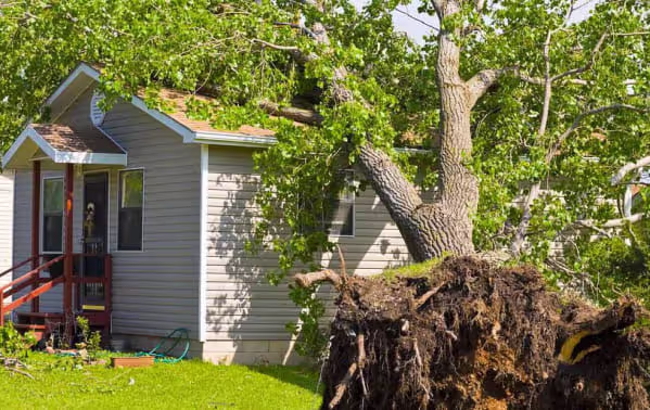 Schade storm woning