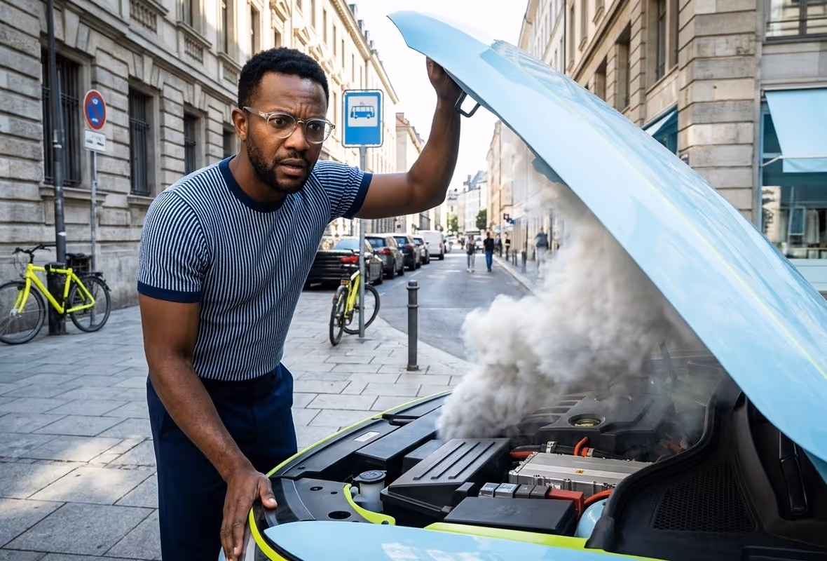 Man met autopech