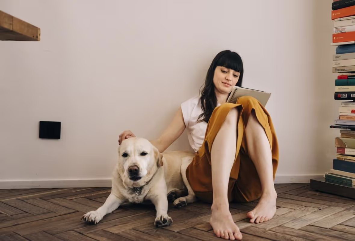 Vrouw met hond